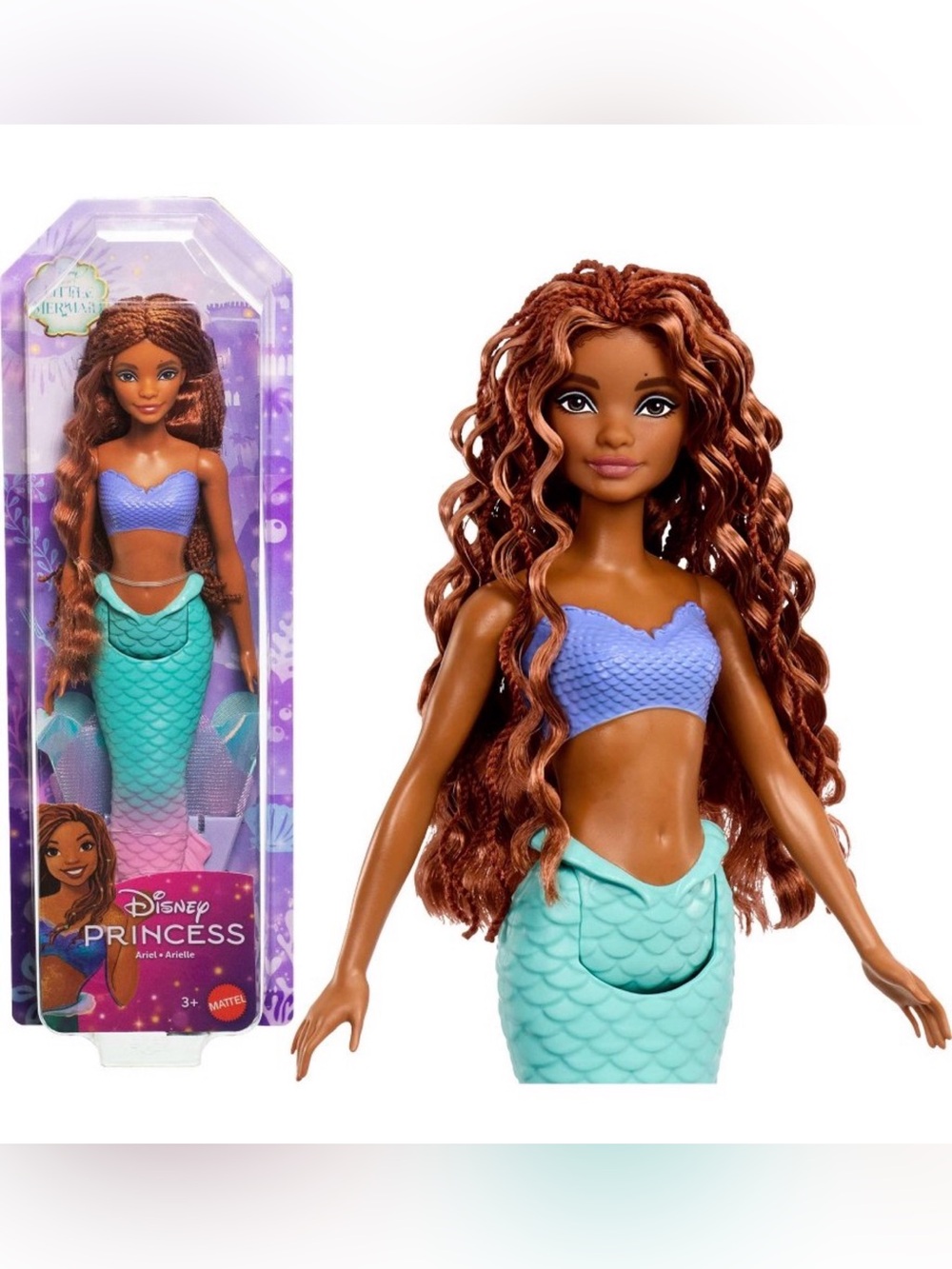 Disney Princess Ariel Mermaid Doll with Sparkling Fin Brand New